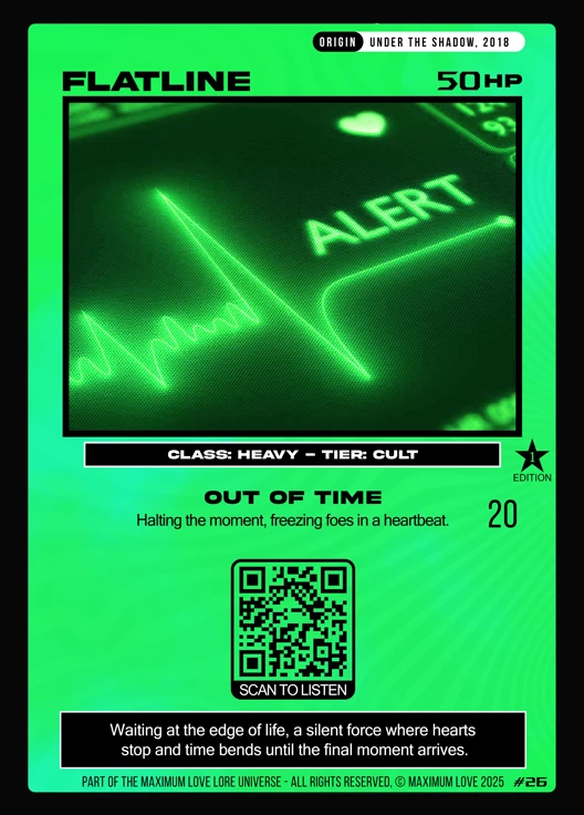 Flatline trading card